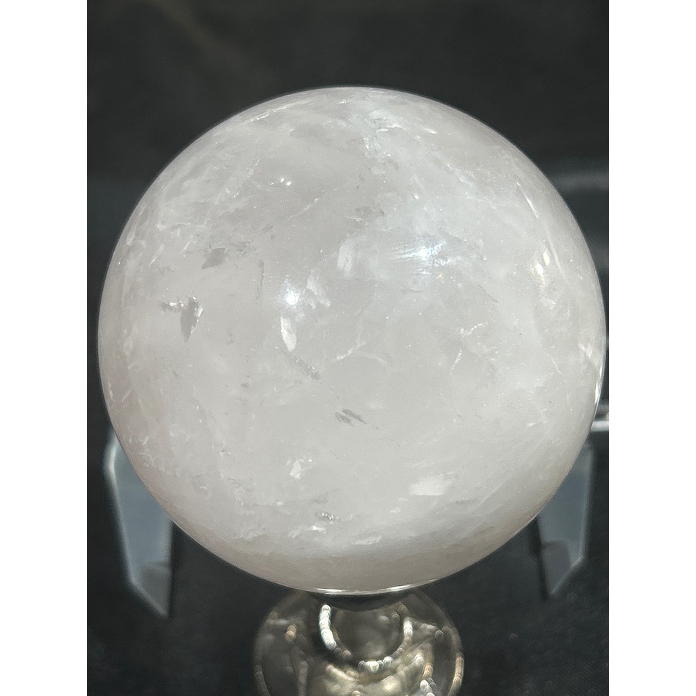 Natural Rose Quartz Crystal Sphere Polished Pink Stone Orb 73mm